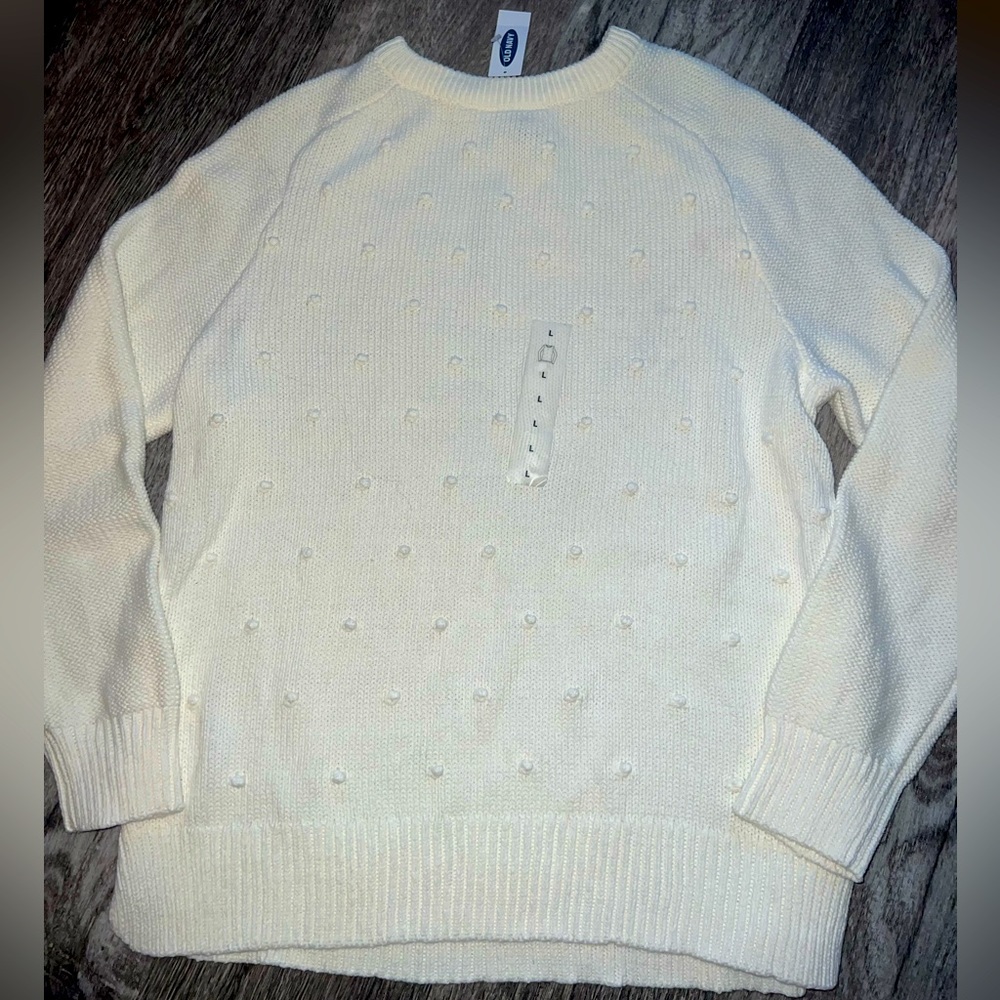 Old Navy White Sweater